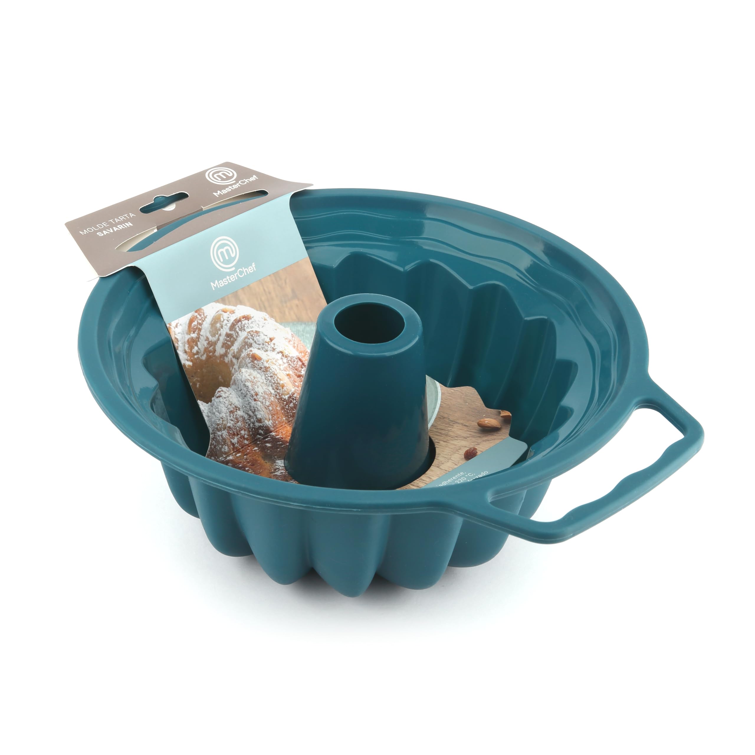 Master Chef Junior – Silicone Savarin Cake Pan Turkey Blue – Non-Stick and Heat Resistant