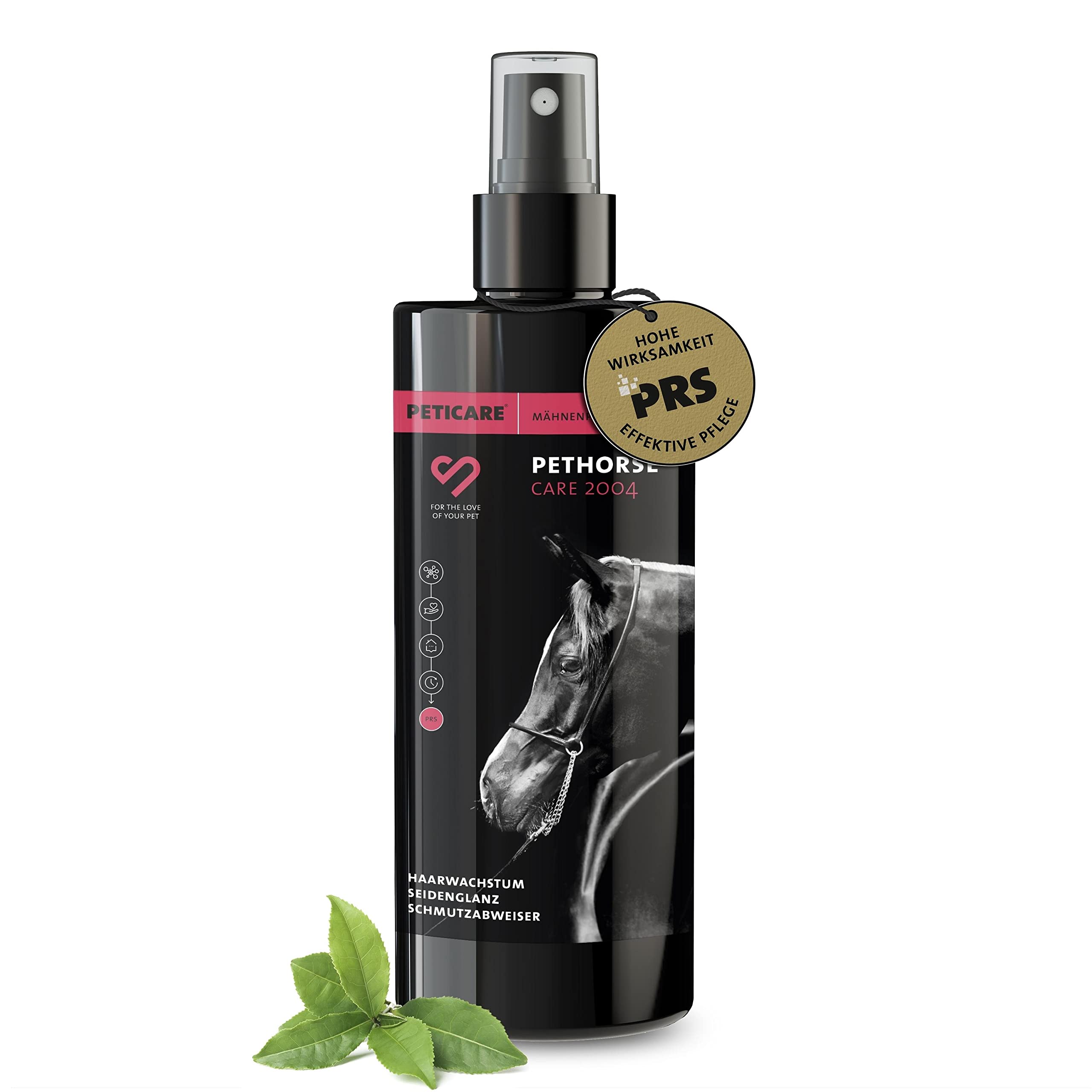 Peticare Spray Scioglinodi Criniera e Coda Cavalli – Contro Nodi e Feltri – con Caffeina e Proteine della Seta – Spray Lucidante