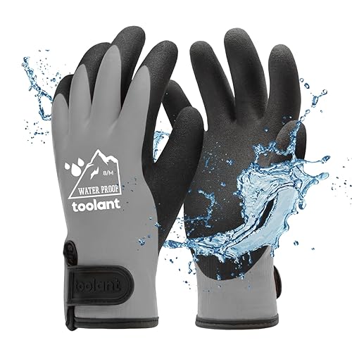 100% Waterproof Gloves for Men and Women, Winter Work Gloves for Cold Weather, Touchsreen, Thermal Insulated Freezer Gloves