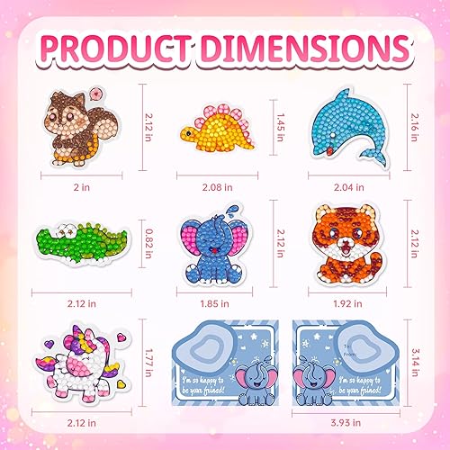 Miniatura 6 de VOOADA Tarjetas del día de San Valentín para niños, paquete perfecto de 28 amigos de animales, kits de manualidades para niños, escuela, aula,