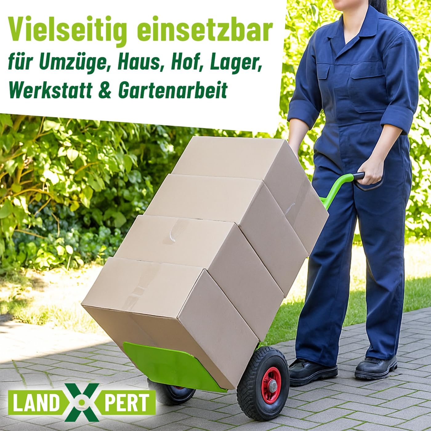Sackkarre Transportkarre 100kg Lufträder Schutzblech klappbar Handwagen