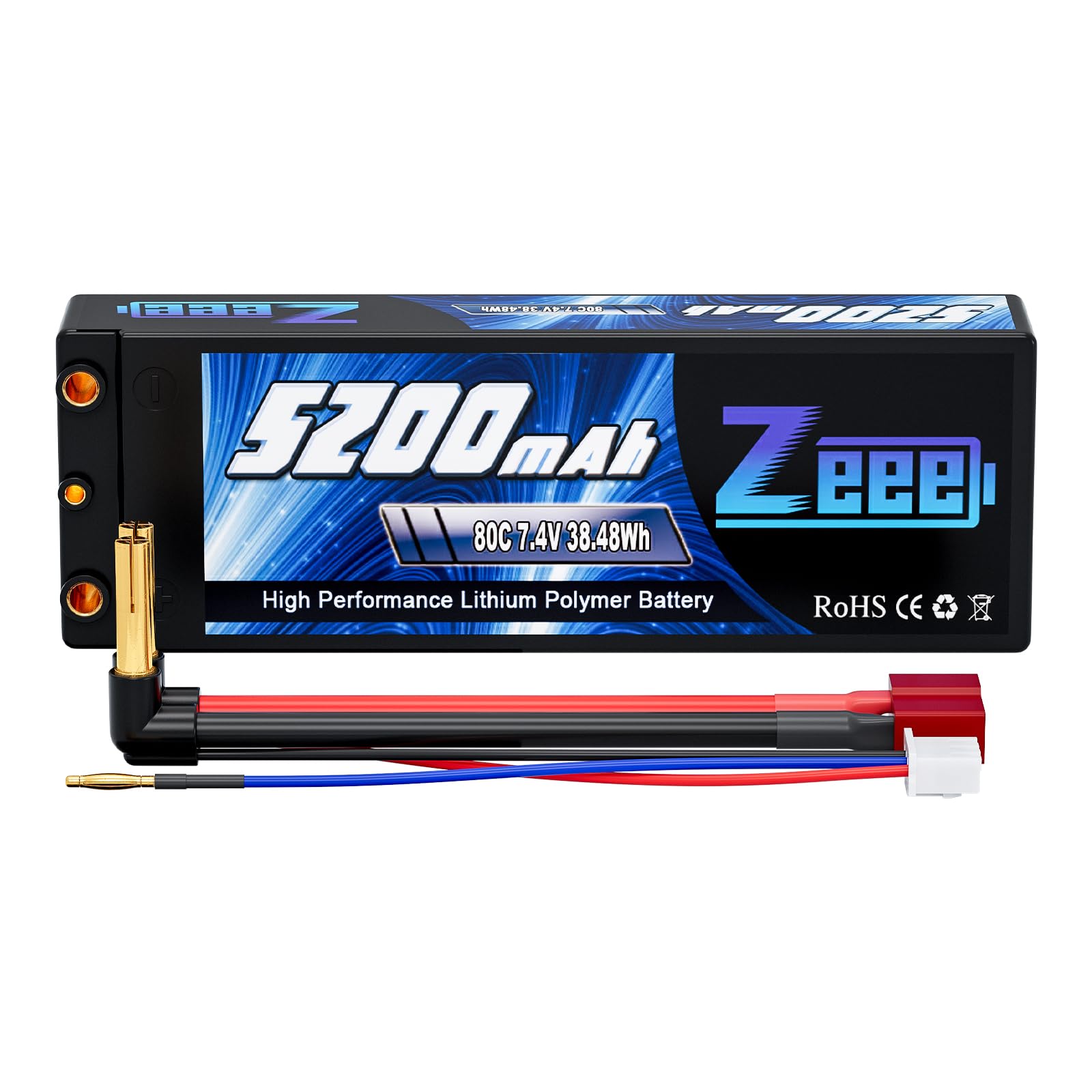Amazon.co.jp: ゼエエ Zeee 7.4V 80C 5200mAh 2S lipo battery リポ
