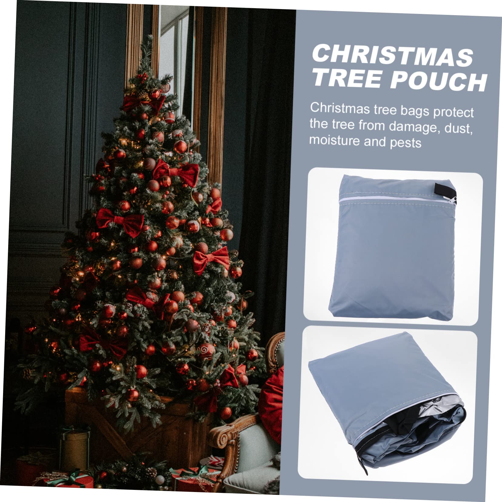Borsa Portaoggetti per Albero di Natale e Facile da Riporre per Esterni e Casa Realizzata in Poliestere