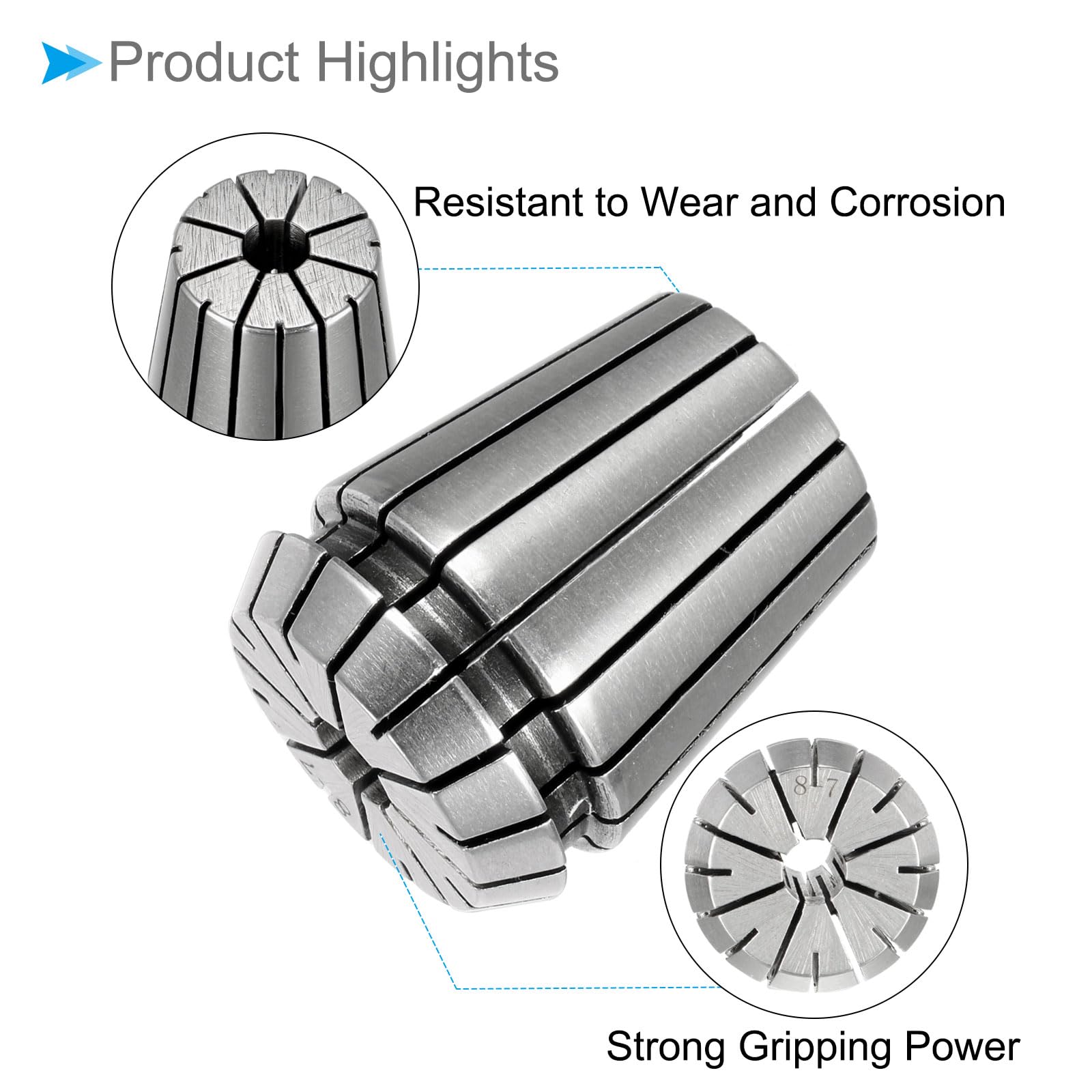 CoCud Spring Collet Chuck, ER-32 Spring Collet 8mm Clamping Diameter, 40Cr Steel Convenient Disassembly Chuck - Image 4