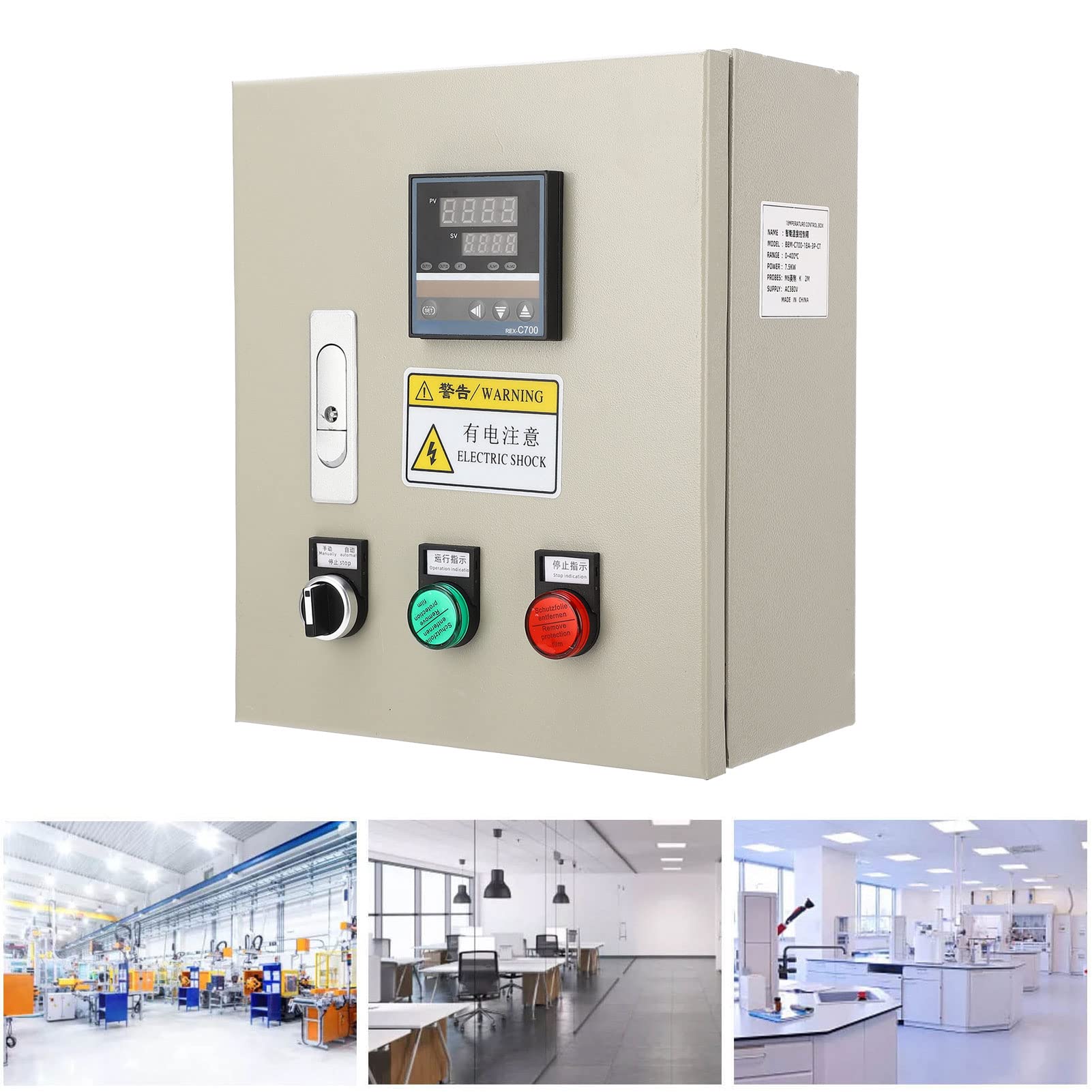 Alomejor PID Temperature Controller, 7.5KW, Digital Display | Elevata precisione, intervallo 0-400 ℃, termocoppia di tipo K, controllo MCU