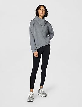 Sweaty Betty Women's Restful Boucle Textured Half Zip Pullover Sweaty Betty Women's Restful Boucle Textured Half Zip Pullover