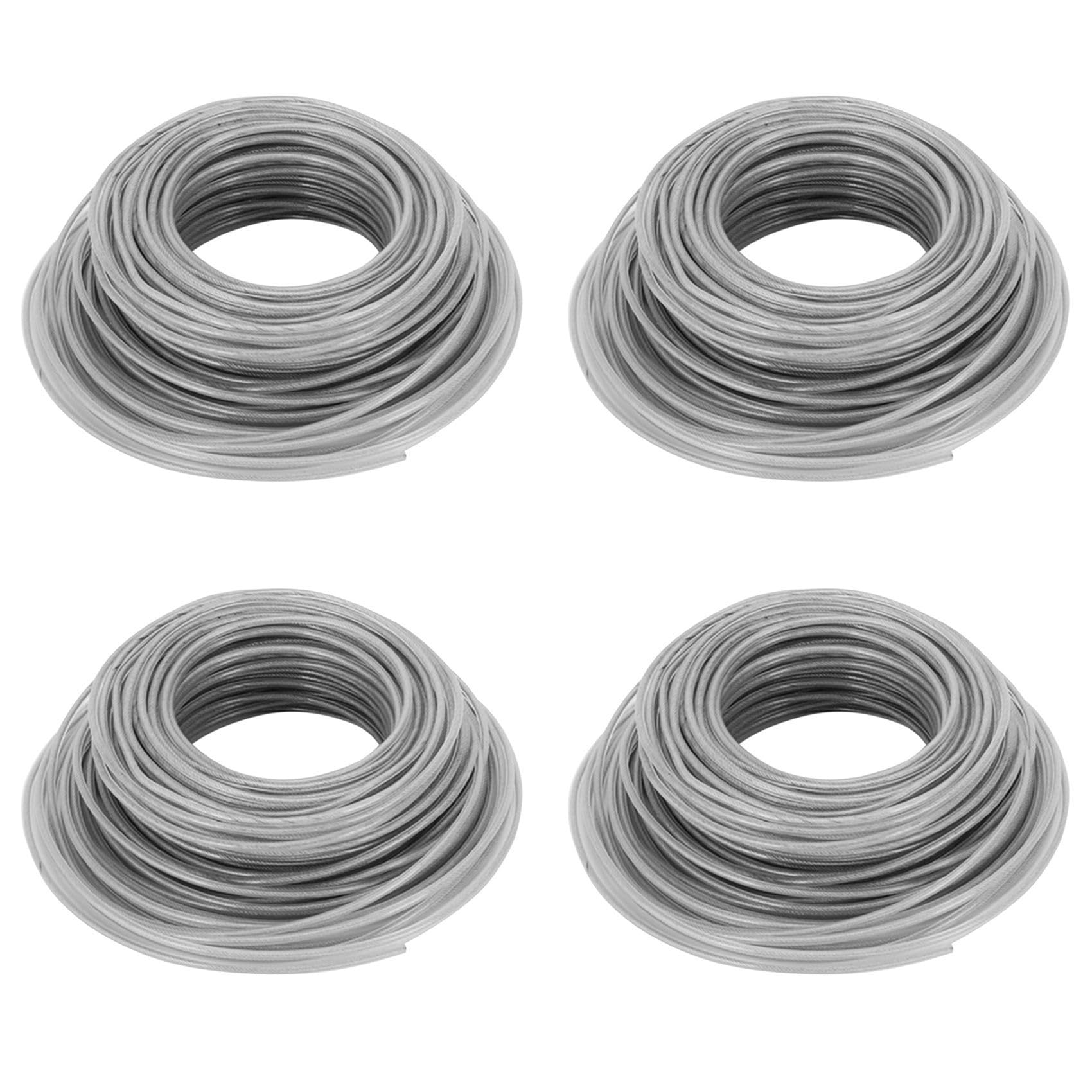 Jnchdghwa As Shown 4Pcs 41M Lawn Mower Wire Mowing Rope Nylon Lawn Mowing Rope Head Mowing Line Mowing Machine Accessories