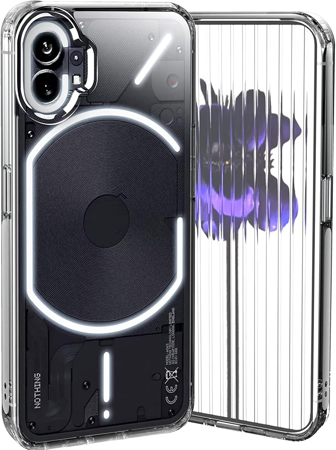 Amozo Polycarbonate Designed for Nothing Phone 1 Cover, Ultra Hybrid Crystal Clear Camera Protection | Nothing Phone 1 Back Cover Case