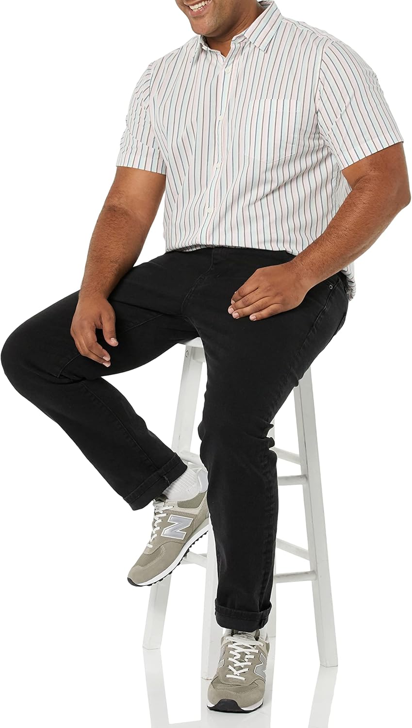 Amazon Essentials Men's Slim-Fit Short-Sleeve Poplin Shirt - Image 3