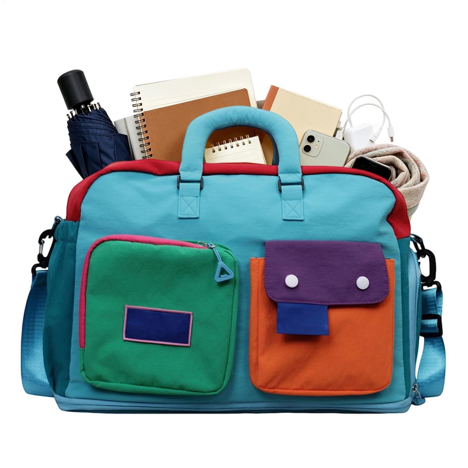 Borsa Overnight Tote Impermeabile Ampio Scomparto Scarpe