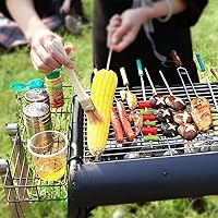 Vista 3 de BBQ Grill Outdoor Barbecue Detachable Barbecue Outdoor Stainless Steel Grill Beach Camping BBQ Portable Charcoal Grill Travel Picnic Barbecue Grills