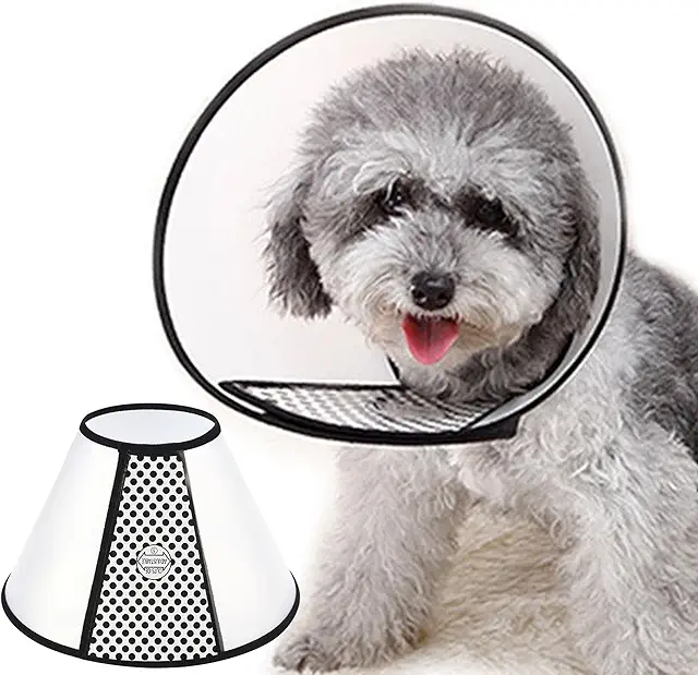 Collare Elisabetta Protettivo per Cani Piccoli - Anti-Morso, PVC Premium