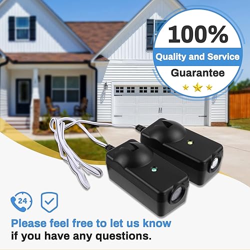 Miniatura 7 de Kit de sensor de seguridad 41A5034, repuesto para sensor de puerta de garaje CraftsmanChamberlainLiftmaster, compatible con abridores de puerta de