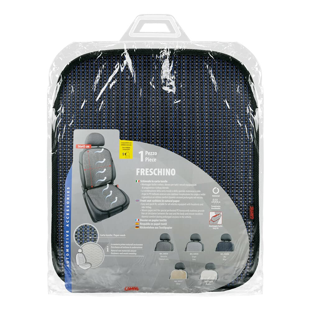 Lampa 54556 Freschino, Schienale in Carta Tessile - Blu