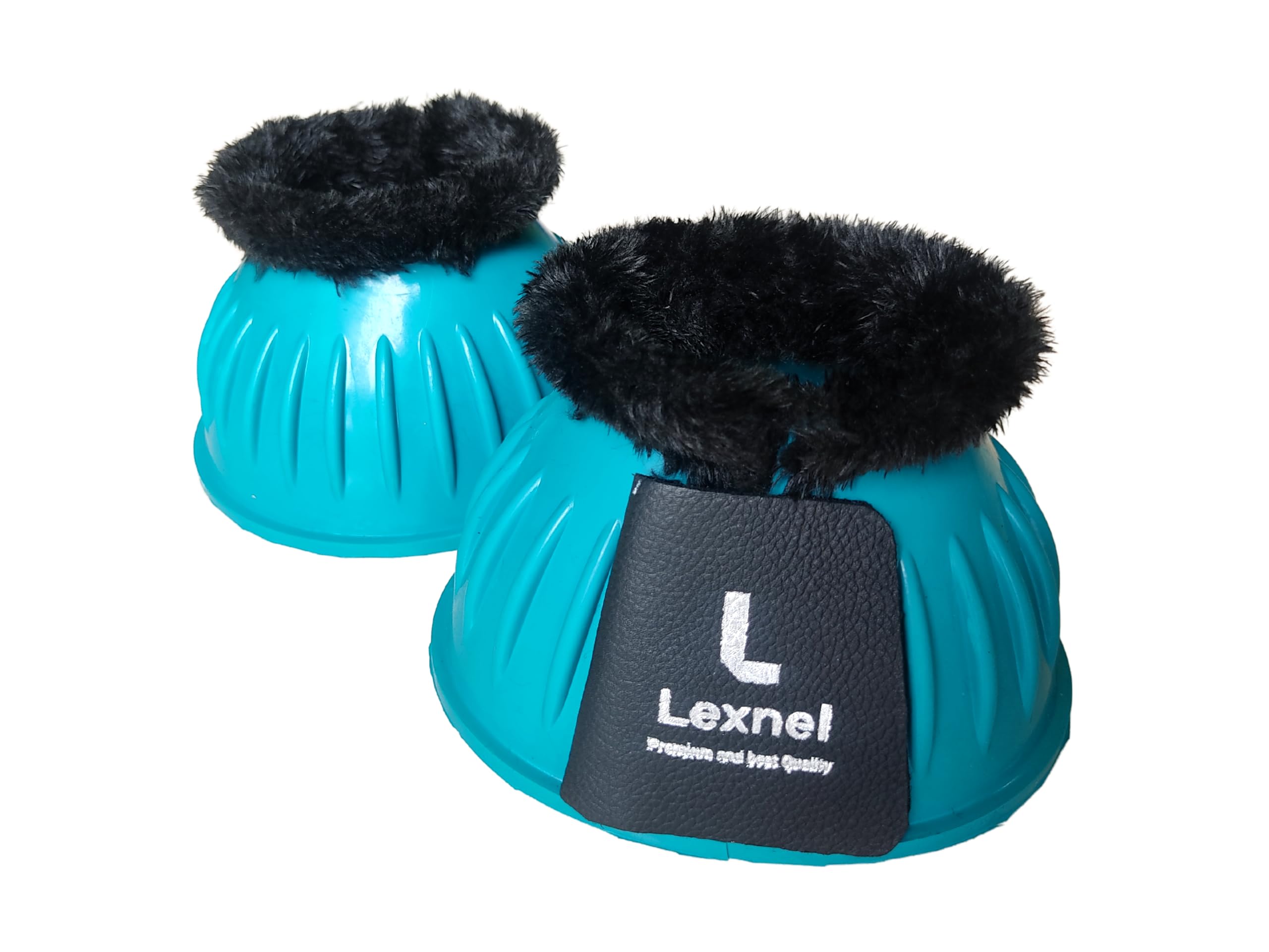 Rubber Bell Boots, Durable Bell Boots for Horse - Superior Hoof Protection and Comfort (Teal, X-Large)