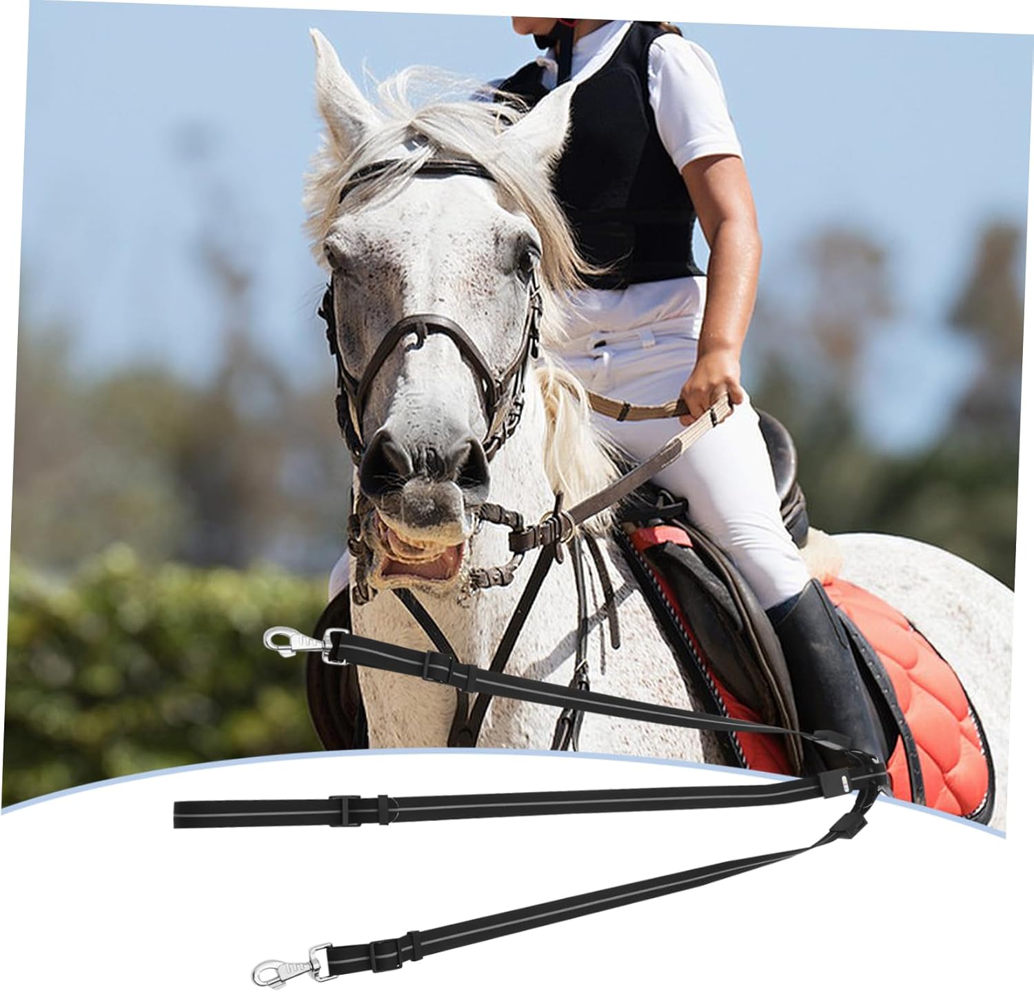 Happyyami Horse Breast Collar Led Horse Training Strap Equestrian Supply Random Style