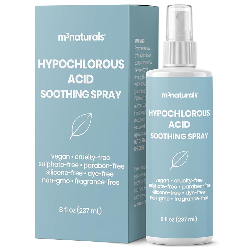 Bruma facial e corporal M3 Naturals com ácido hipocloroso, 240 mL