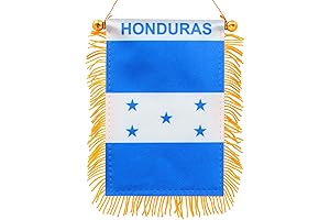Anley 4 X 6 Inch Honduras Flag, Honduran Small Flag for Car Rearview Mirror
