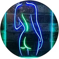 Vista 20 de ADVPRO Señal de neón LED de doble color con diseño de cueva de Lady Back Sexy Girls Man Cave, azul y rojo, 8.5 x 12 pulgadas, st6s23-i3131-br