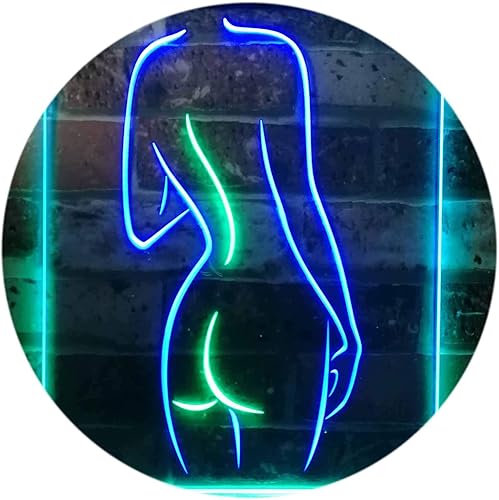 Miniatura 20 de ADVPRO Señal de neón LED de doble color con diseño de cueva de Lady Back Sexy Girls Man Cave, azul y rojo, 8.5 x 12 pulgadas, st6s23-i3131-br