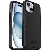 OtterBox Commuter Cover per iPhone 17e, 16e, 15, 14, 13, resistente a shock e cadute, testata 3x vs le norme anti caduta MIL-STD 810G, Nero, Senza Retail Package