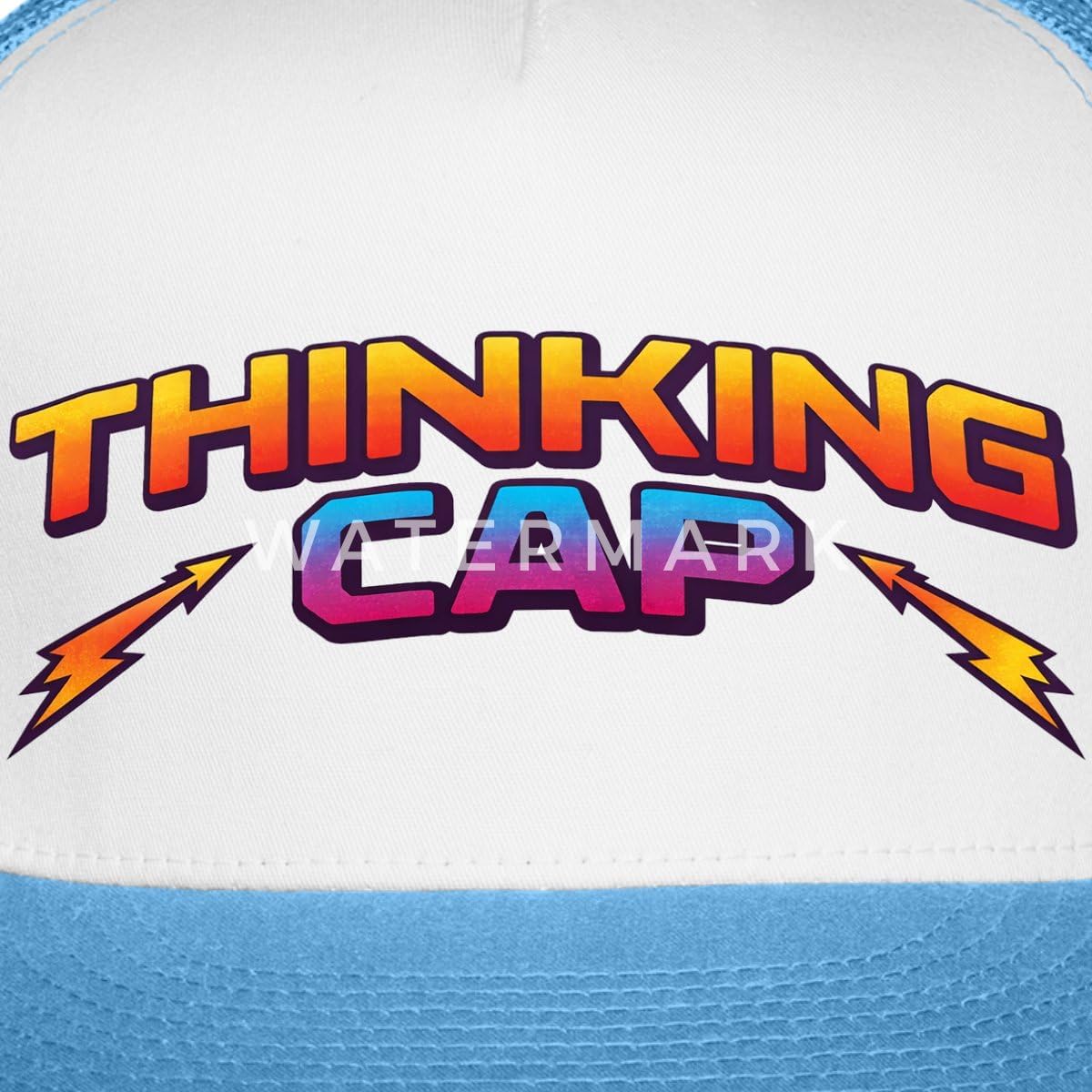 Spreadshirt Dustin Costume | Thinking Cap | Funny Trucker Hat - Image 2