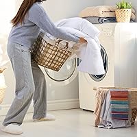 Vista 55 de ROSGONIA Juego de edredón tamaño Queen, color gris carbón, 3 piezas (1 edredón gris oscuro y 2 fundas de almohada) para todas las estaciones, ropa