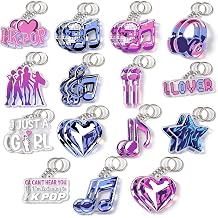 15 Pcs Kpop Party Favors Bulk K-pop Keychains Acrylic Kpop Birthday Party Supplies Music Friendship Gifts K-pop Themed Accessories