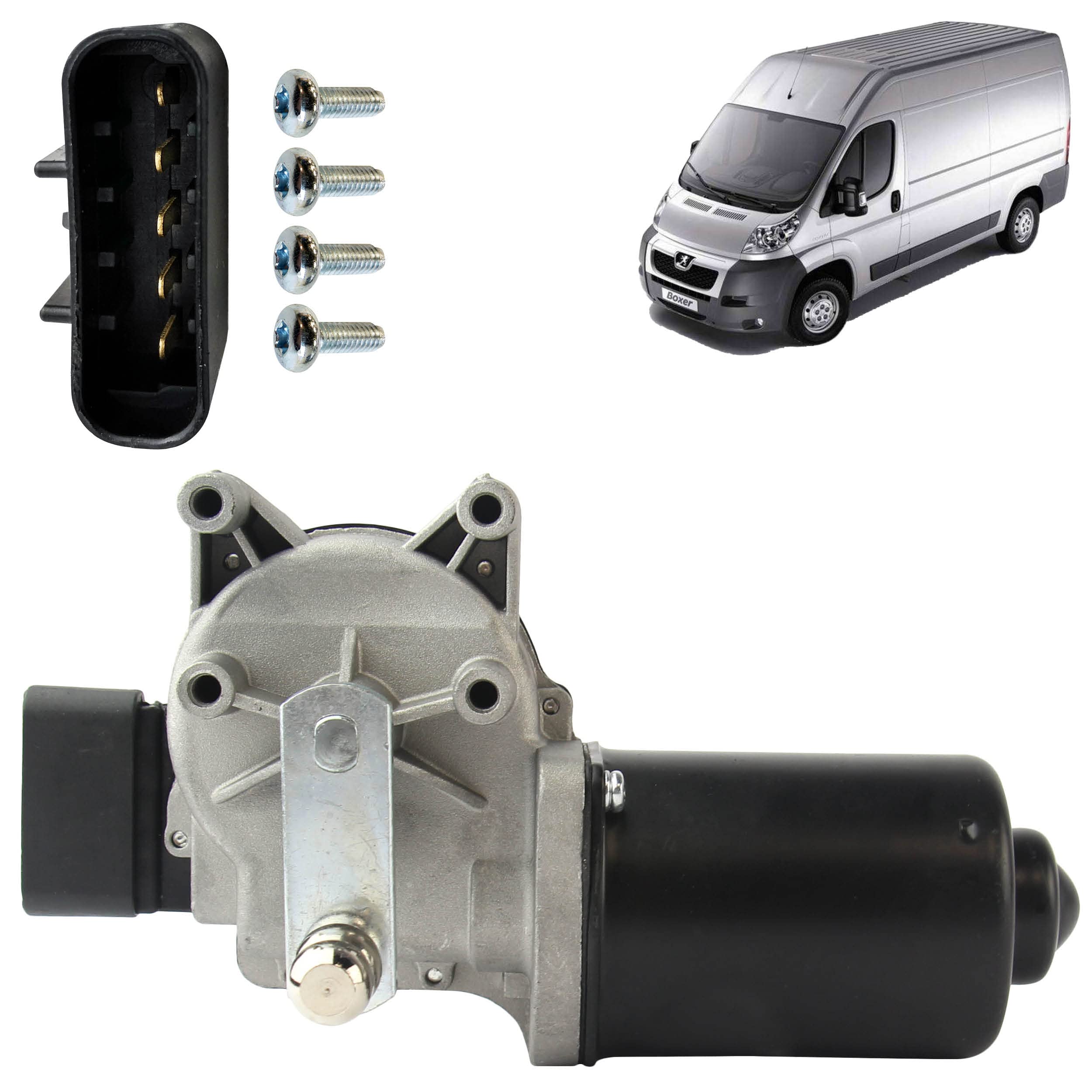Motorino tergicristallo compatibile per Boxer 3, Ducato 3, Jumper 3 (2006-2014). 1340683080, 1363338080, 6405ER