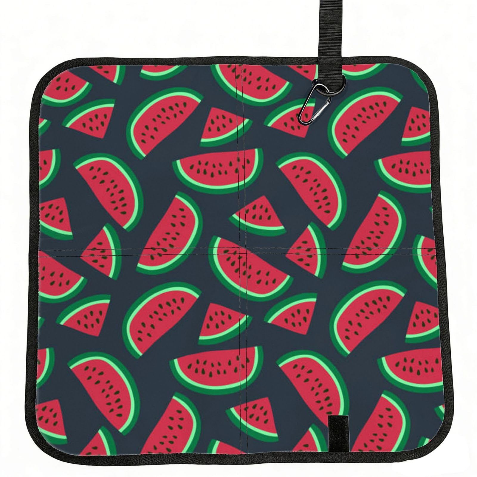 ERCgad Red Watermelon Print Foldable Seat Cushion Portable Chair Pad Lightweight Travel Outdoor Office Home
