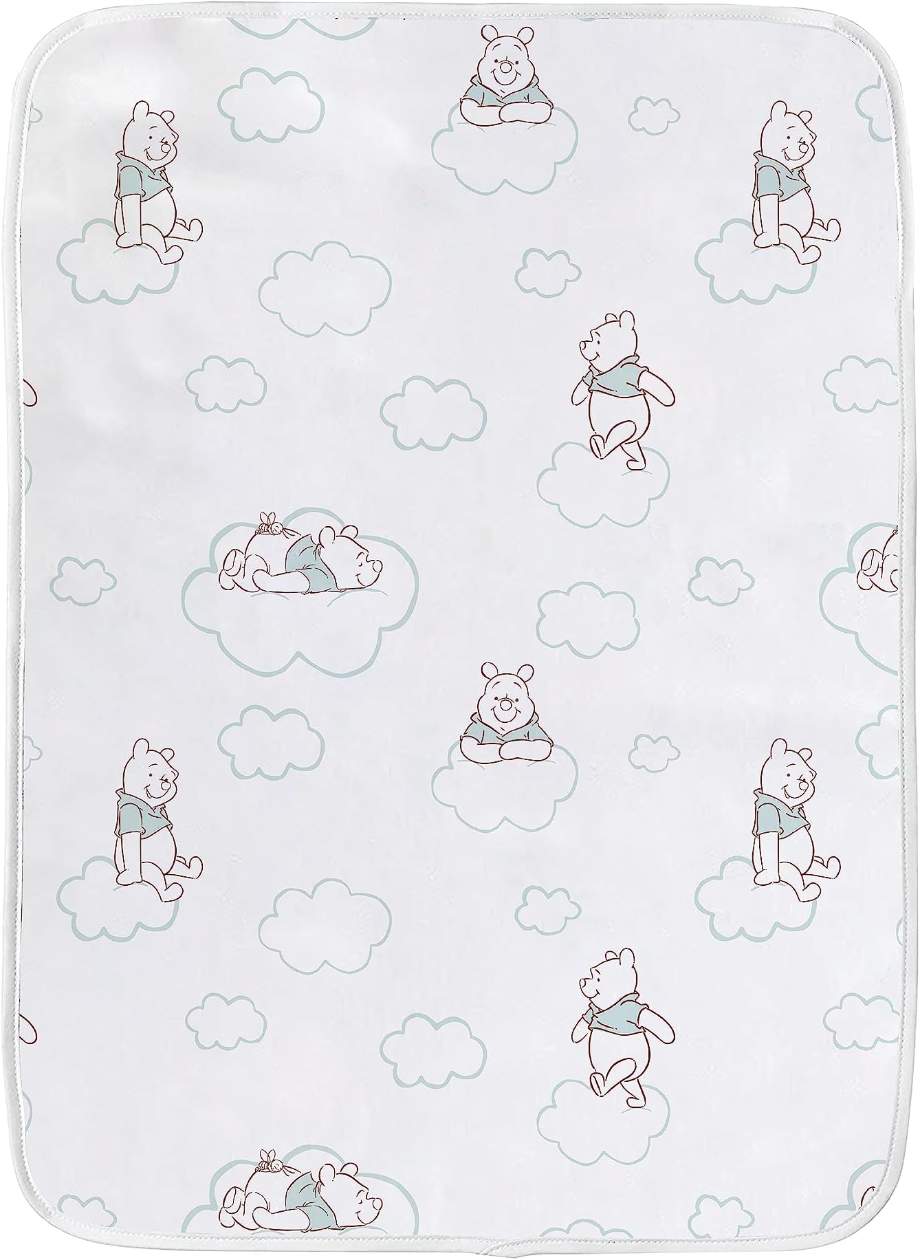 Disney WINNIE THE POOH 100% Waterproof Baby Diaper Changing Pad Toddler & Reusable Mat,47 x 62 cm Soft & Secure & White