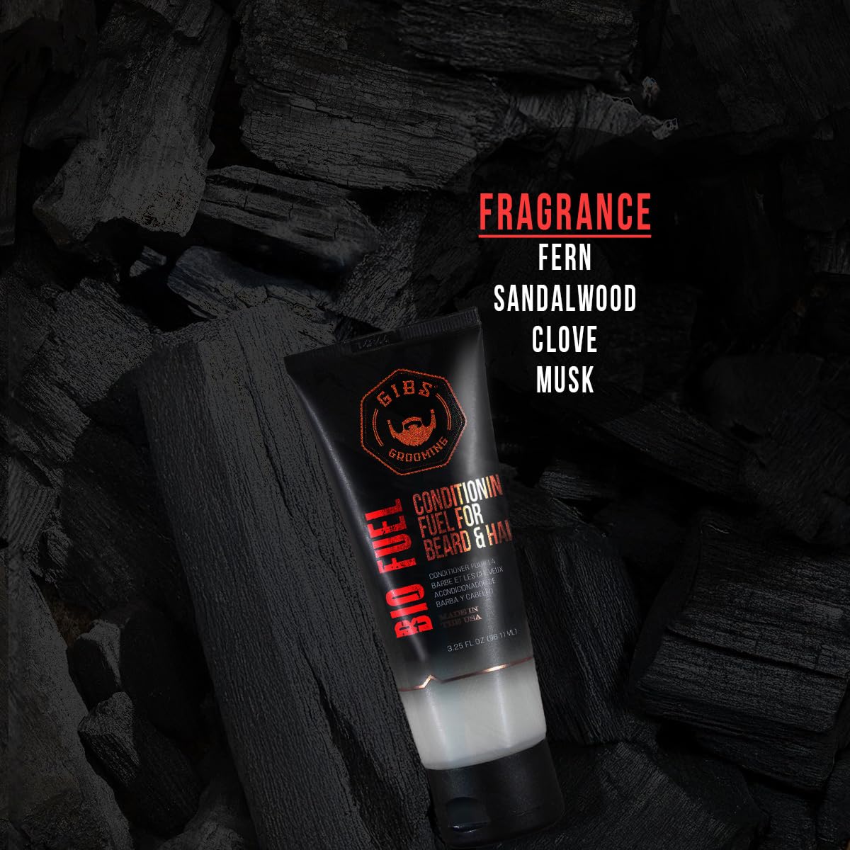 GIBS BioFuel Hair Conditioner For Men - Beard & Hair Conditioner, 3.25 oz - Image 5