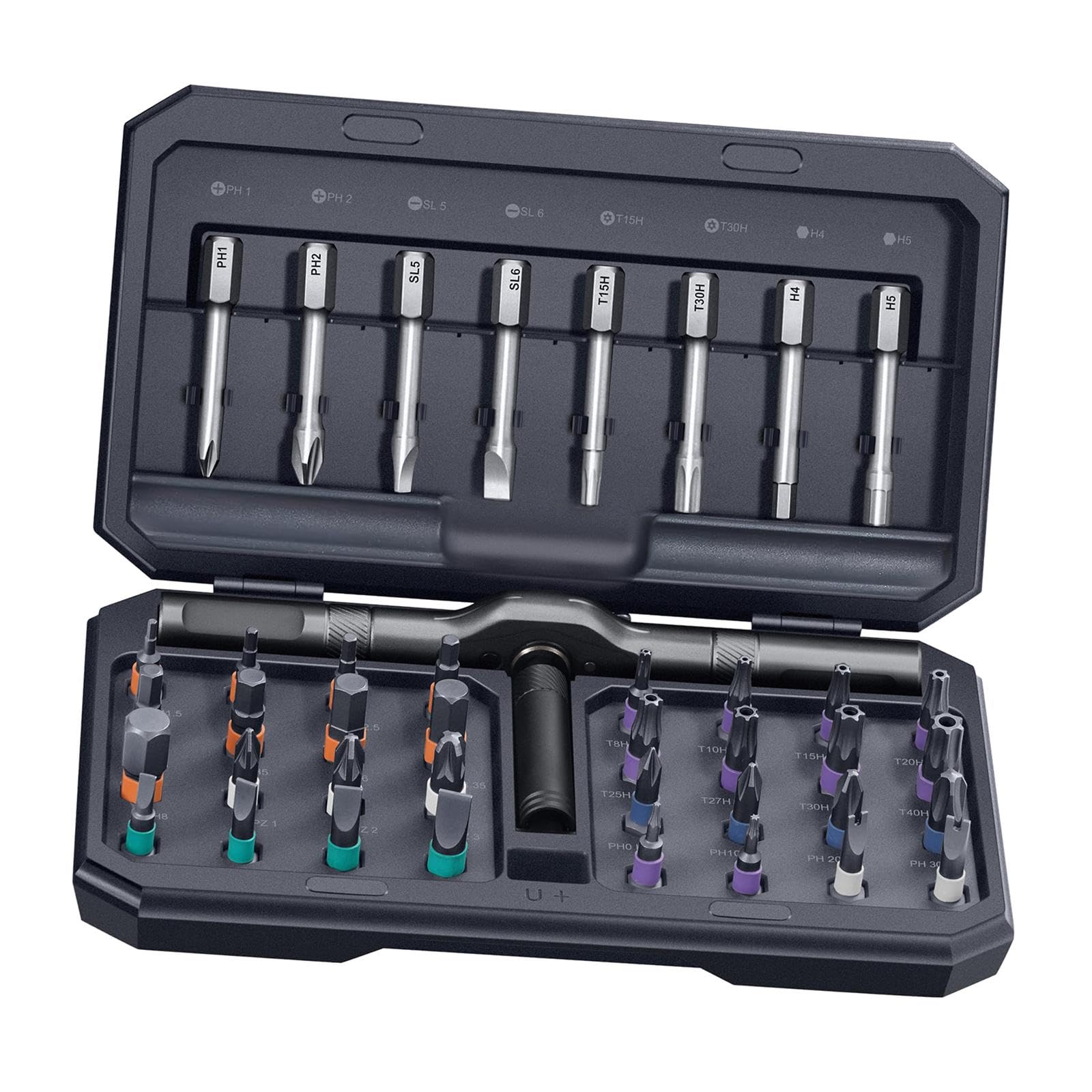 Milageto 42-in-1-Schraubendreher-Set, Reparatur-Werkzeugsatz, Teile mit Koffer, Multifunktions-Präzisionswerkzeuge, DIY-Bastelprojekt für den Vatertag zu Hause