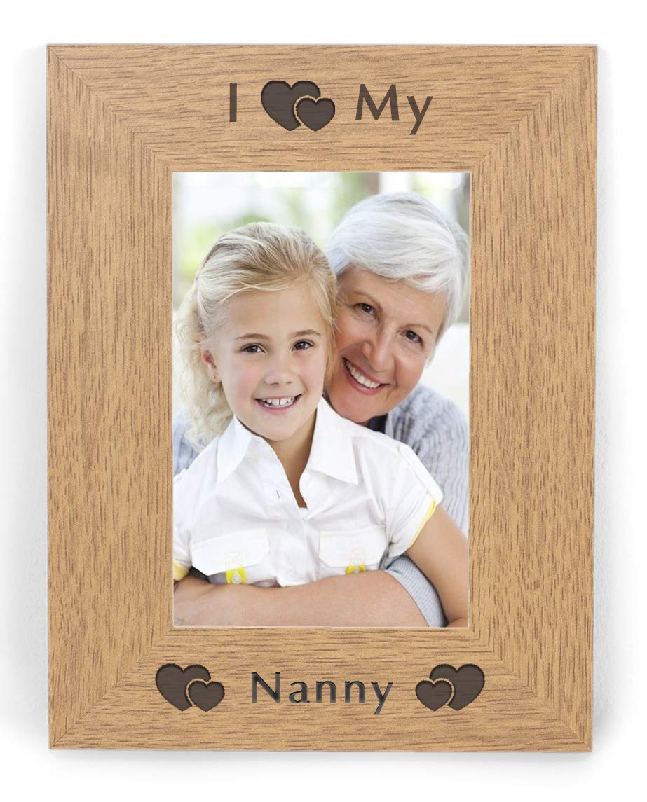 Chris Bag Of Goodies Brown I Love My Nanny 6X4 Photo Picture Frame Keepsake Gift