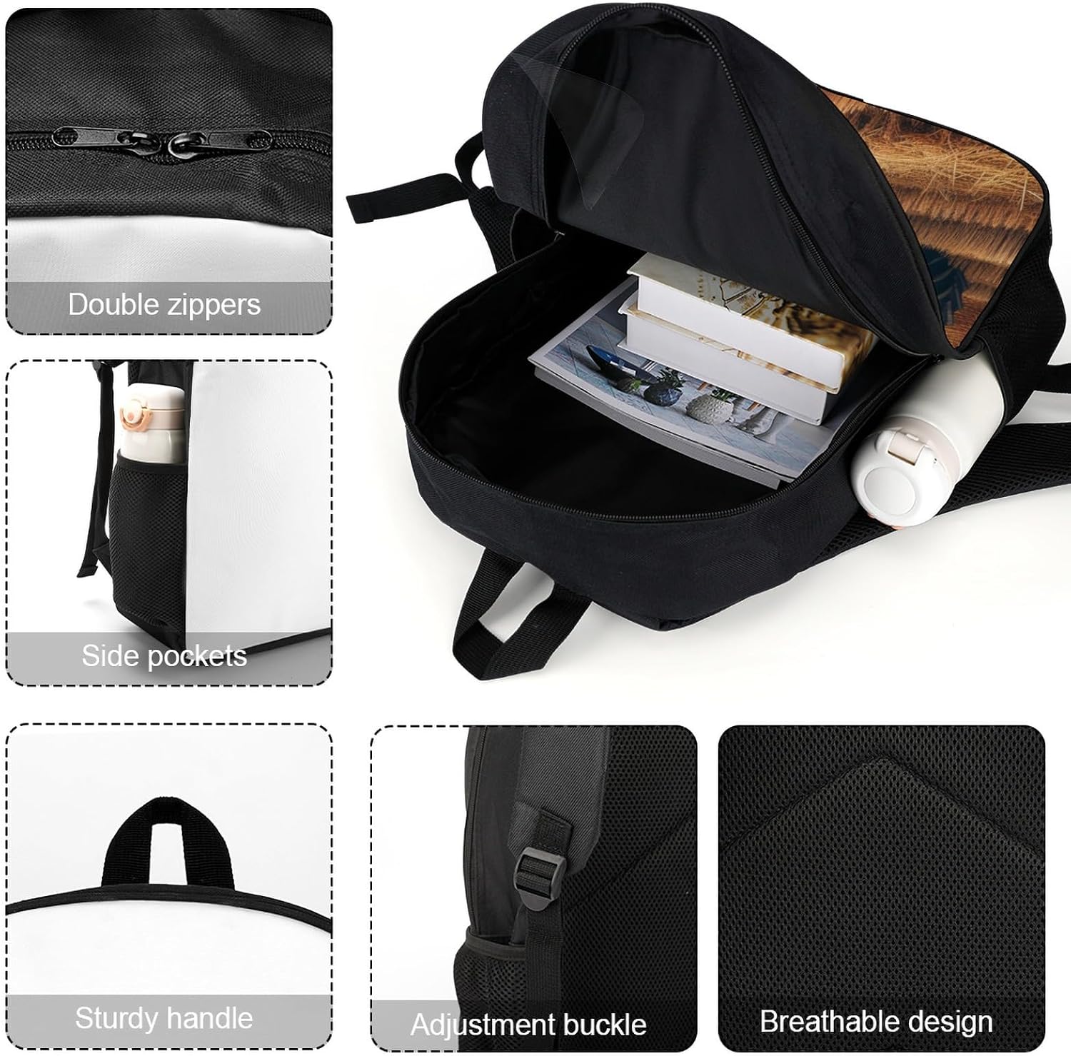 Tractor School Backpack Lightweight Laptop Backpacks Large Capacity 1 Main Compartment Outdoor Bookbag for Kids Boys Girls (Color1)