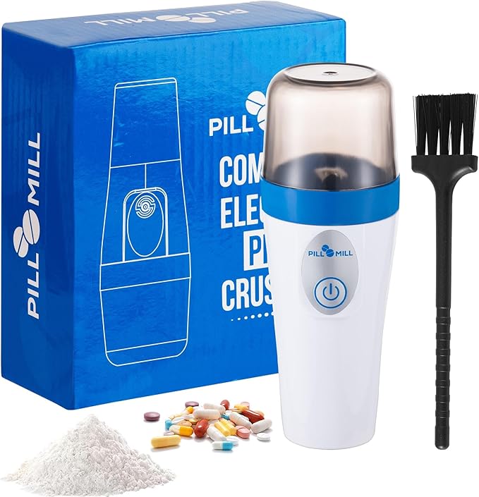 Compact Electric Pill Crusher Grinder by Pill Mill Fine