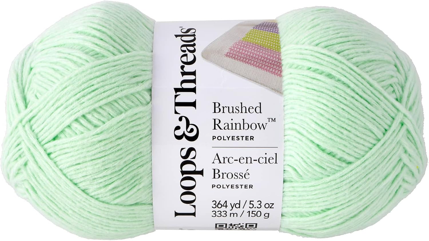 Loops & Threads Sky Ride Baby Rainbow Yarn – Medium Weight Yarn for Knitting, Crochet, Weaving, Arts & Crafts, 15 Pack