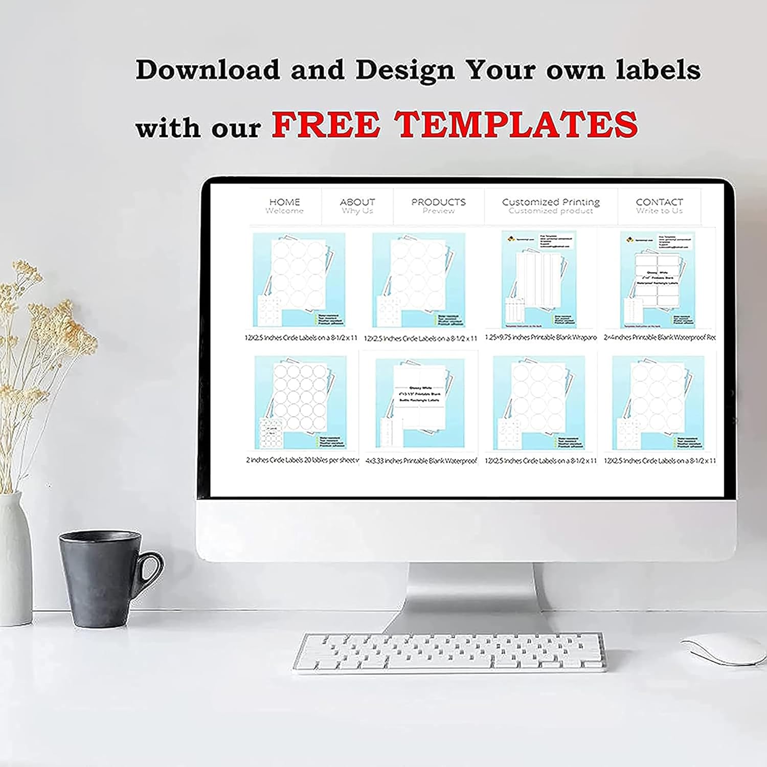 150 Circle Stickers 3" Round Labels 25 Sheets Waterproof Matte White Round Stickers Vinyl Sticker Paper Dries Quickly for Inkjet Printer - Image 4