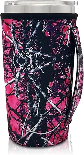 Miniatura 1 de Fundas aisladas de neopreno para vasos, idea para vaso de 20 onzas, YETI Rambler Ozark Trail Rtic, Starbucks Venti Cold (solo mangas de taza)