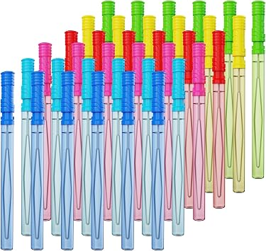 EagleStone 24 PCS 14.6" Giant Bubble Wands for Kids, 6 Color Long Bubble Sticks Bulk, Big Bubble Maker Outdoor Summer Toys for Toddlers, Easter Basket Stuffers, Birthday Party Favors, Carnival Prizes