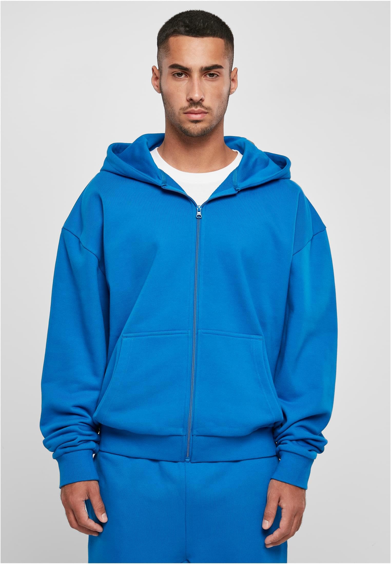Build Your Brand Bluza z kapturem Mężczyźni Ultra Heavy Zip Hoody