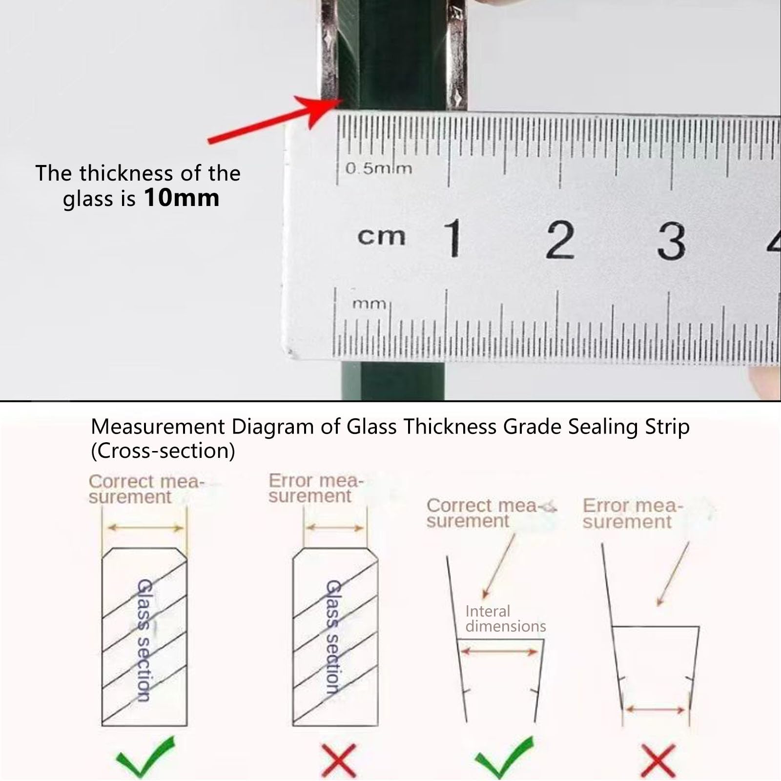 Barra de goteo suave sin marco, para puerta de ducha, tira de sellado de silicona para puerta de ducha, sello de silicona resistente a la intemperie para vidrio (tipo U, 8 mm)
