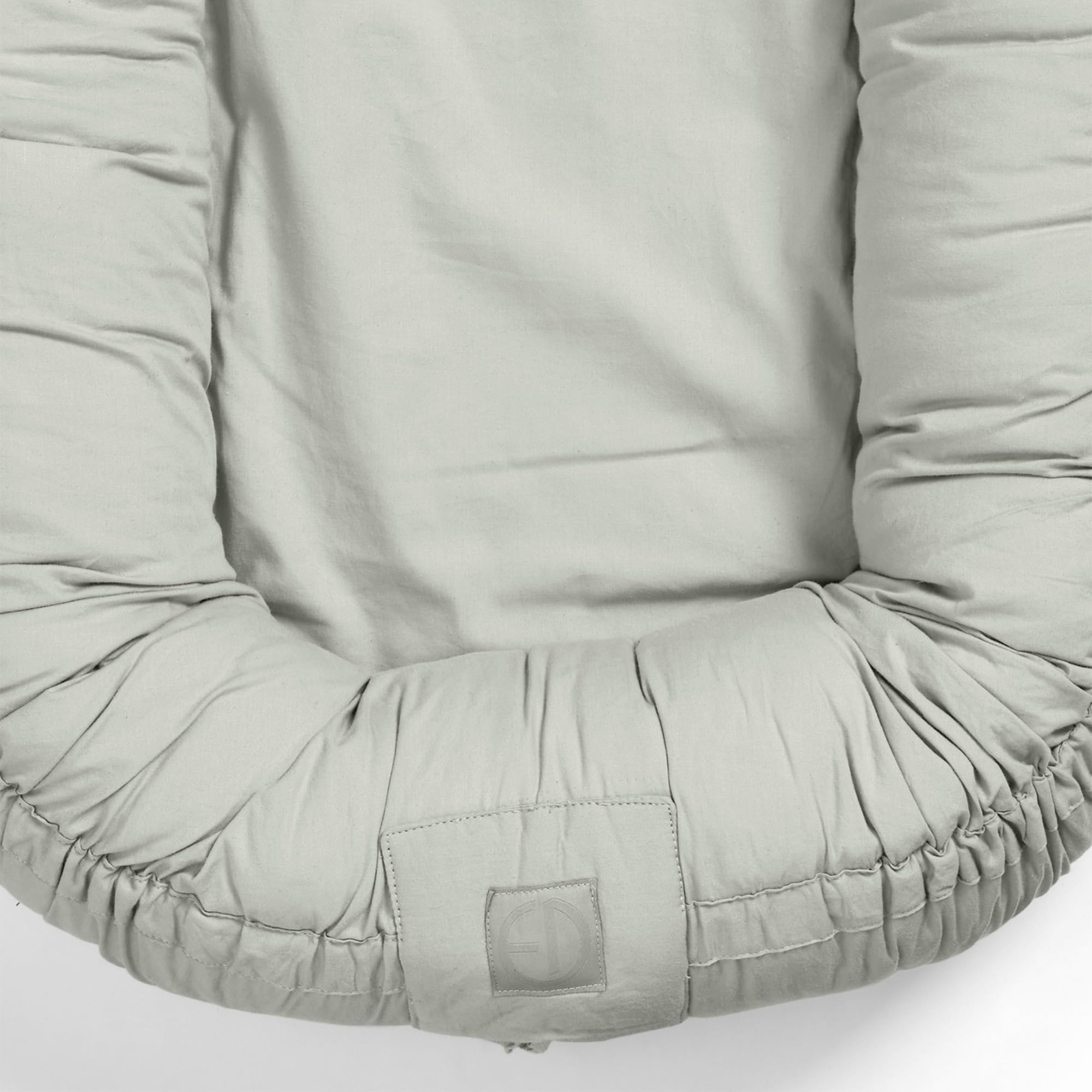 Elodie Details Babynest Kuschelnest Tragbare Babynestchen Neugeborene Kokon für Babys und Säuglinge, Waschbare Reisebett Baby Nestchen 100% Baumwoll 78x45 cm – Mineral Green