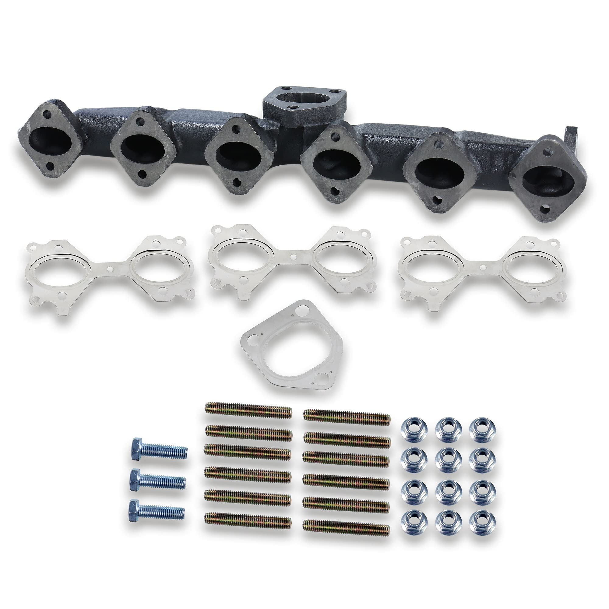 ATEC Germany Colector de escape Colector Juego de colectores de escape Compatible con BMW 3 (E46), 5 (E39), 5 (E60), 5 Touring (E61), 7 (E65, E66, E67), X3 (E83), X5 (E53)