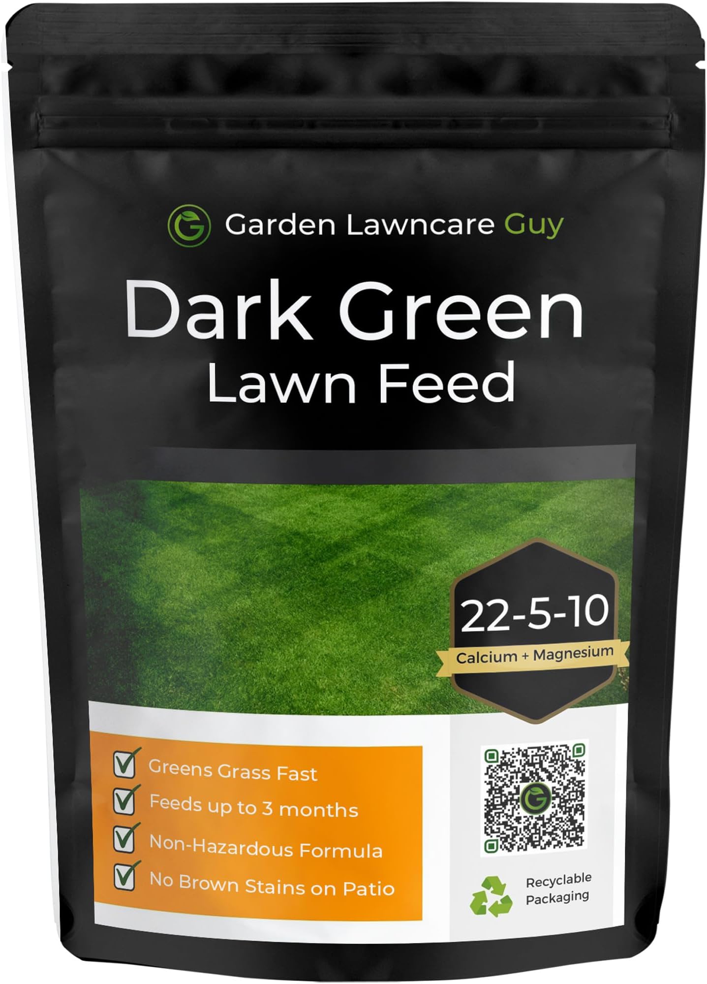 Dark Green Lawn Feed - High Nitrogen Fertiliser Greens Grass Fast - Feeds up to 90 Days - Non Hazardous Formula - Garden Lawncare Guy