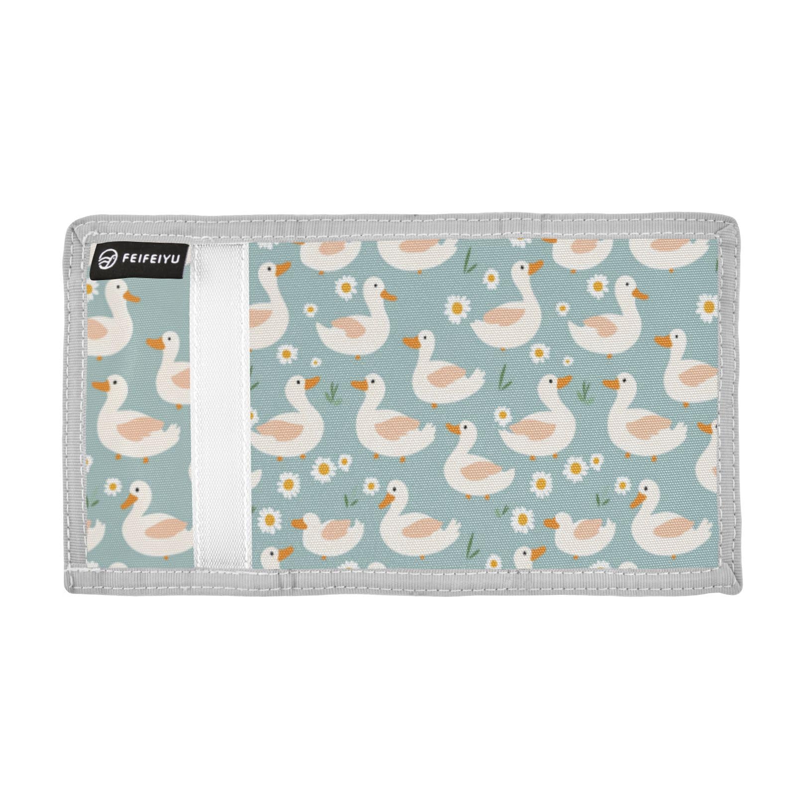 Wusikd Ducks Cloud Kids Wallet for Boys Girls Daisy Toddler Trifold Wallet Novelty Wallet for Teens Women Men