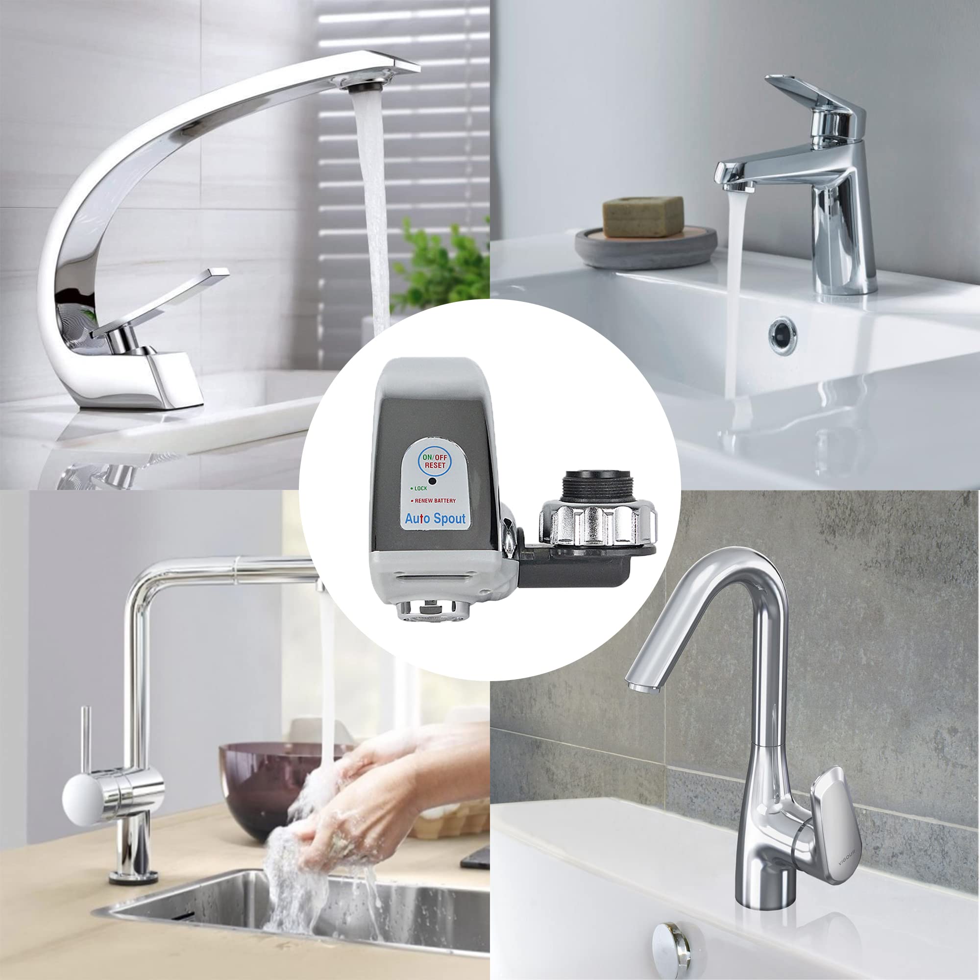 Adaptateur de robinet sans contact, Identités 817046, Facilité d'utilisation, hygiène et économie d'eau
