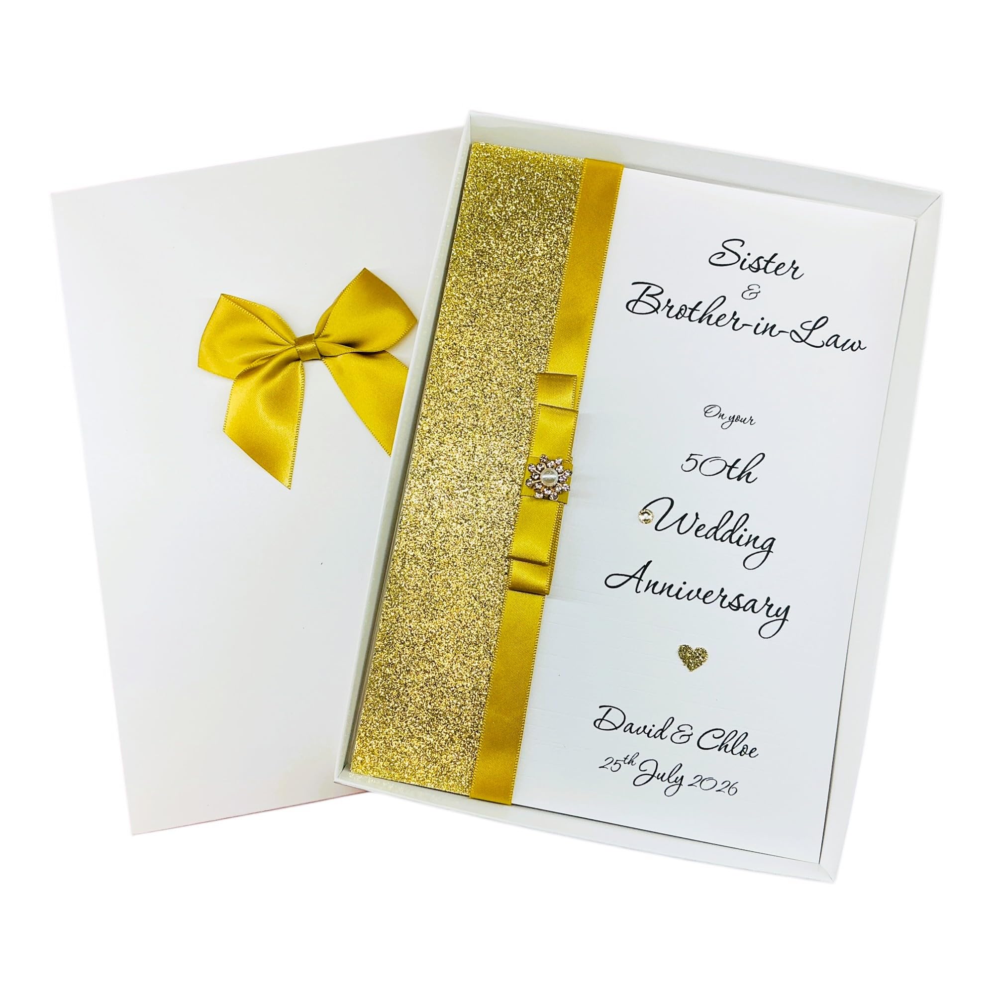 Sister & Brother-In-Law 50th Golden Wedding Anniversary Card - LB 153