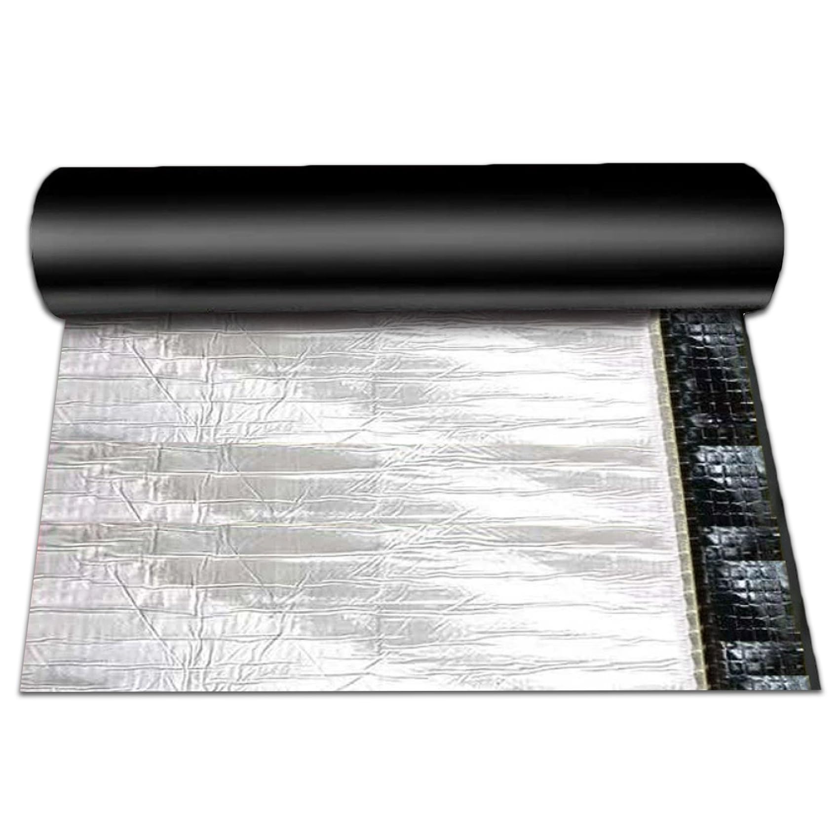 100cm Ancho Cinta de Reparación Bituminosa Tejado, 1mm Tela Asfaltica Autoadhesiva para Tejado Impermeable, Cinta de Aluminio Selladora Adhesiva para Techo Terraza Exterior Jardin(40x400cm)