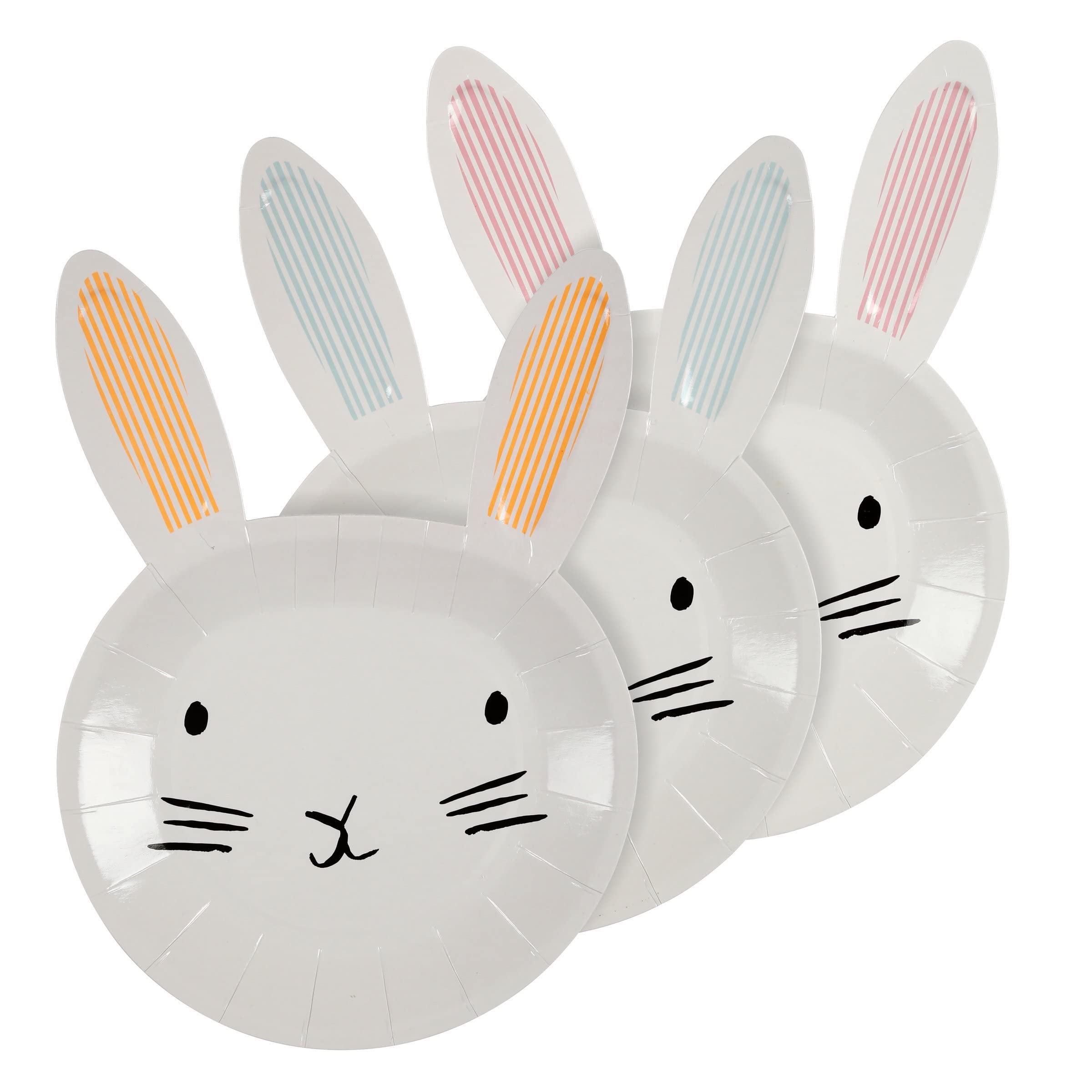 Assiettes de Pâques lapin Meri Meri en carton recyclable pour table de fête